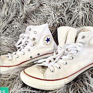 White Converse High Tops